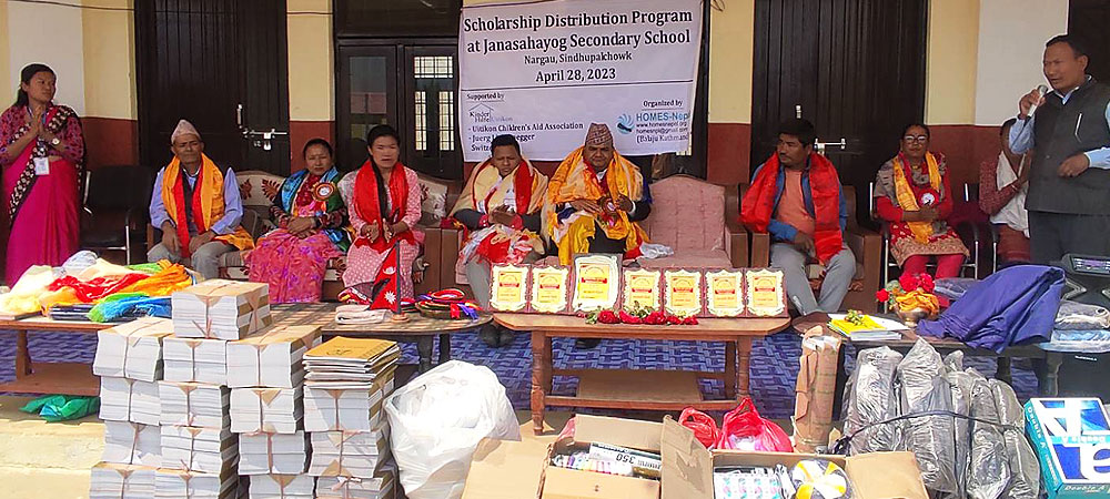 Scholarship Distribution at Sindhupalchowk