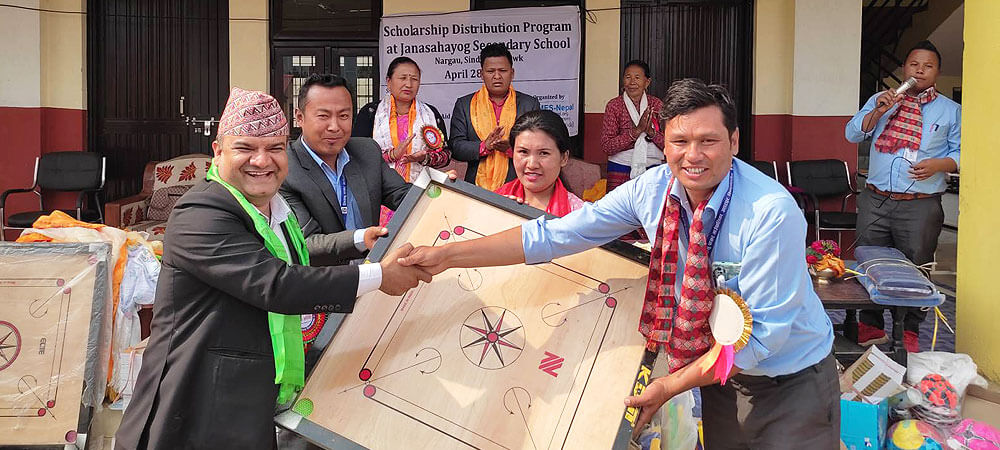 Scholarship Distribution at Sindhupalchowk